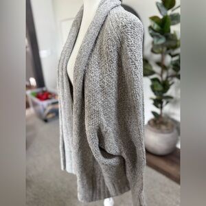 Large Angel Of The North Textured Gray Cardigan Gray Anthropologie